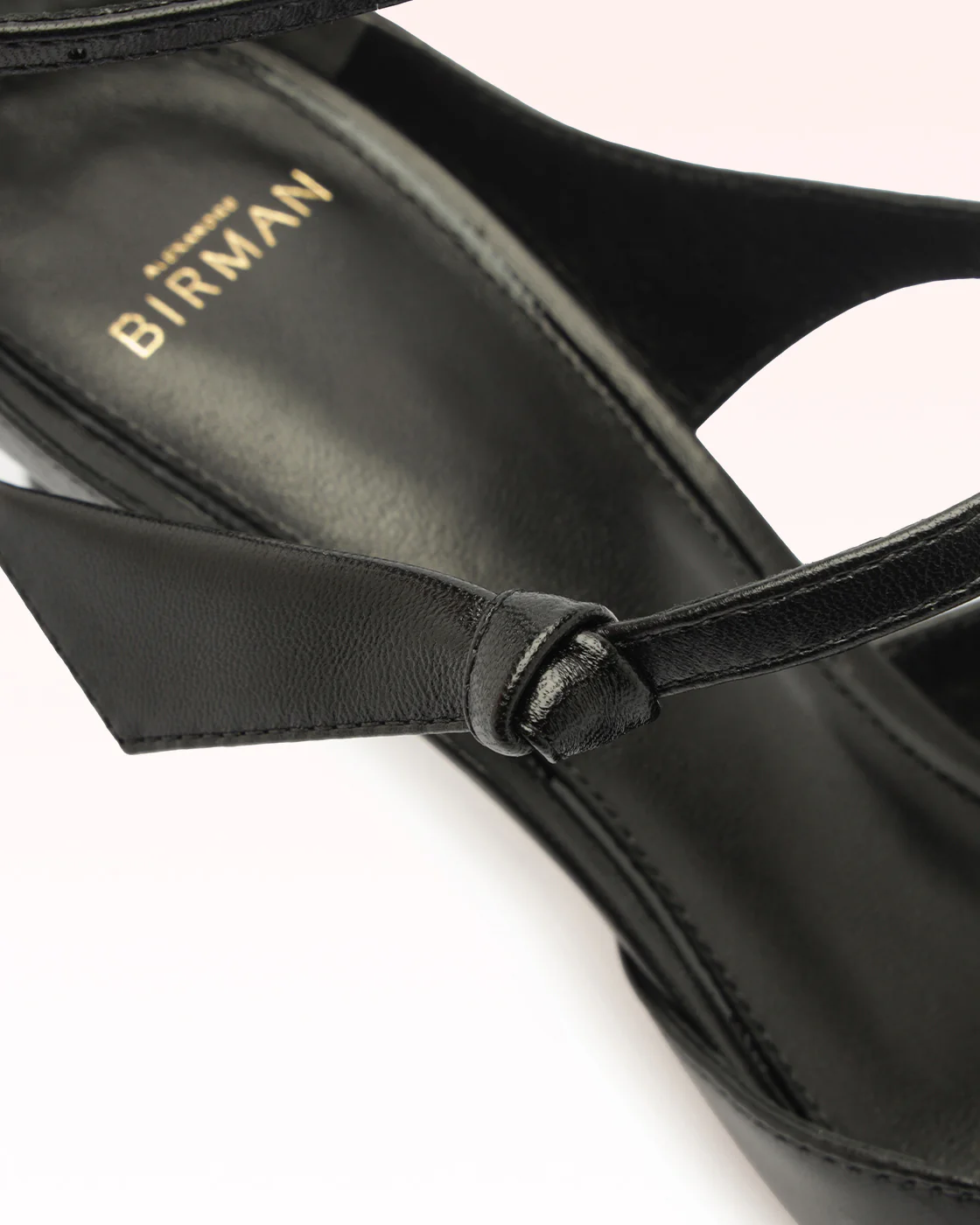 Clarita Asymmetric Sling Pump Black - Image 6