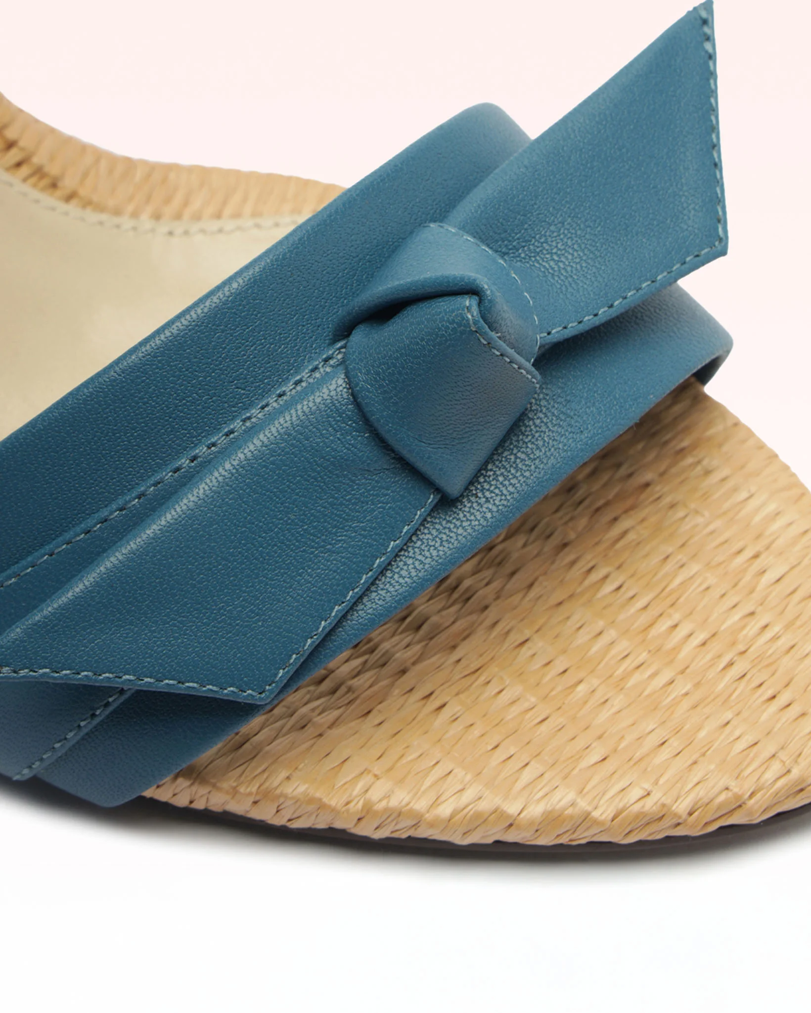 Clarita Raffia 75 Denim - Image 4