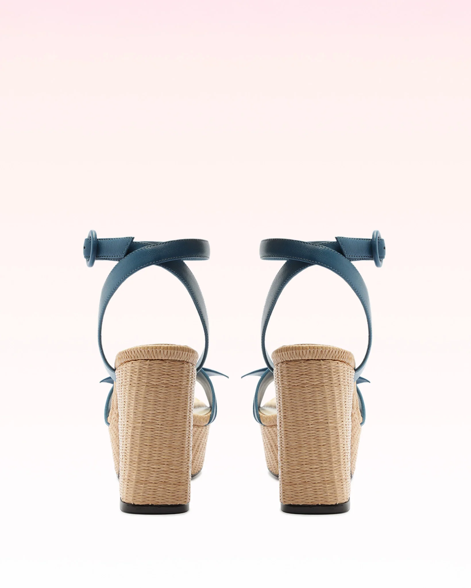 Clarita Raffia 95 Denim - Image 3