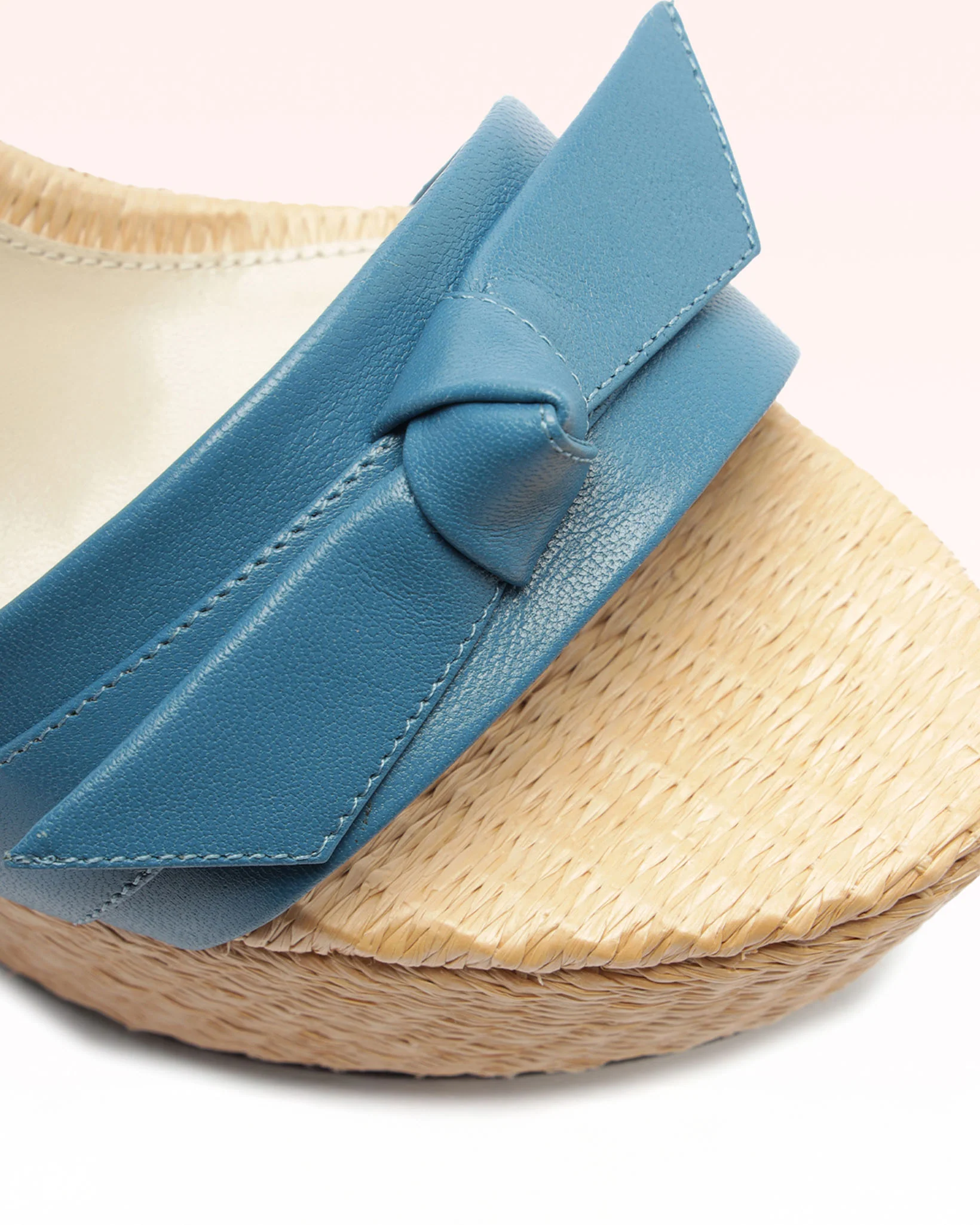 Clarita Raffia 95 Denim - Image 4