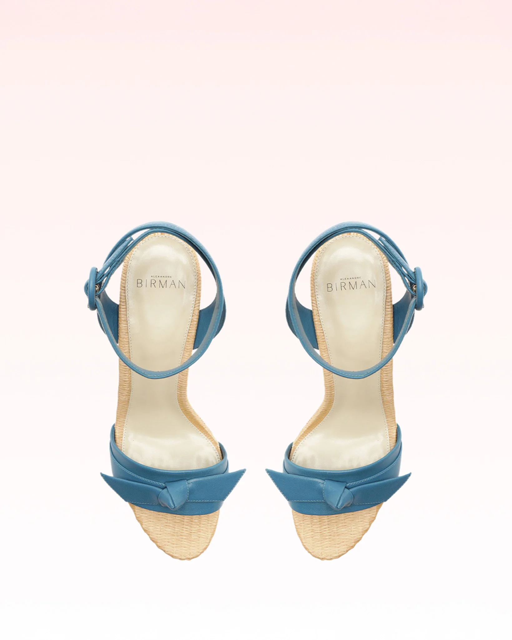 Clarita Raffia 95 Denim - Image 5