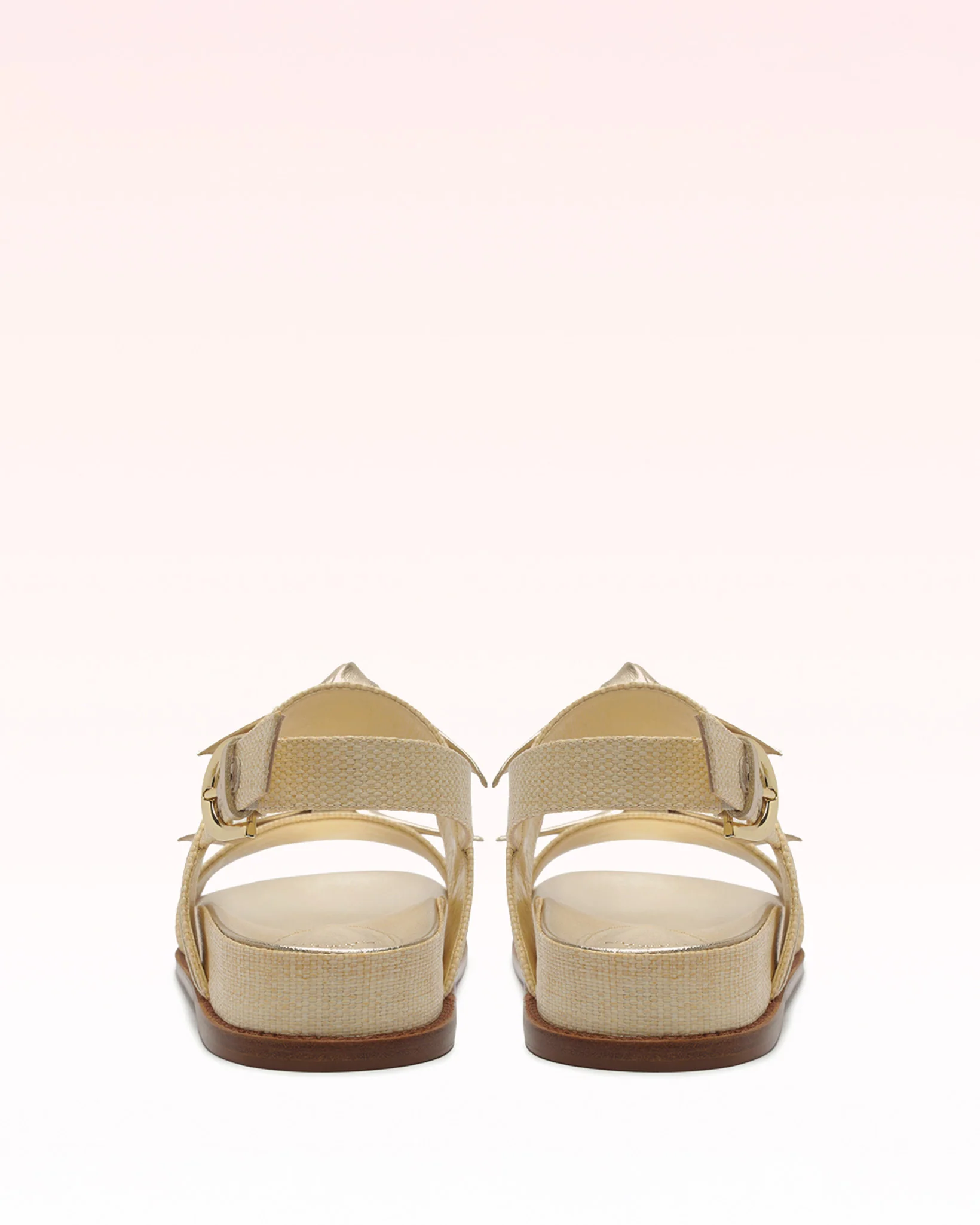 Clarita Raffia Sport Sandal Golden - Image 3