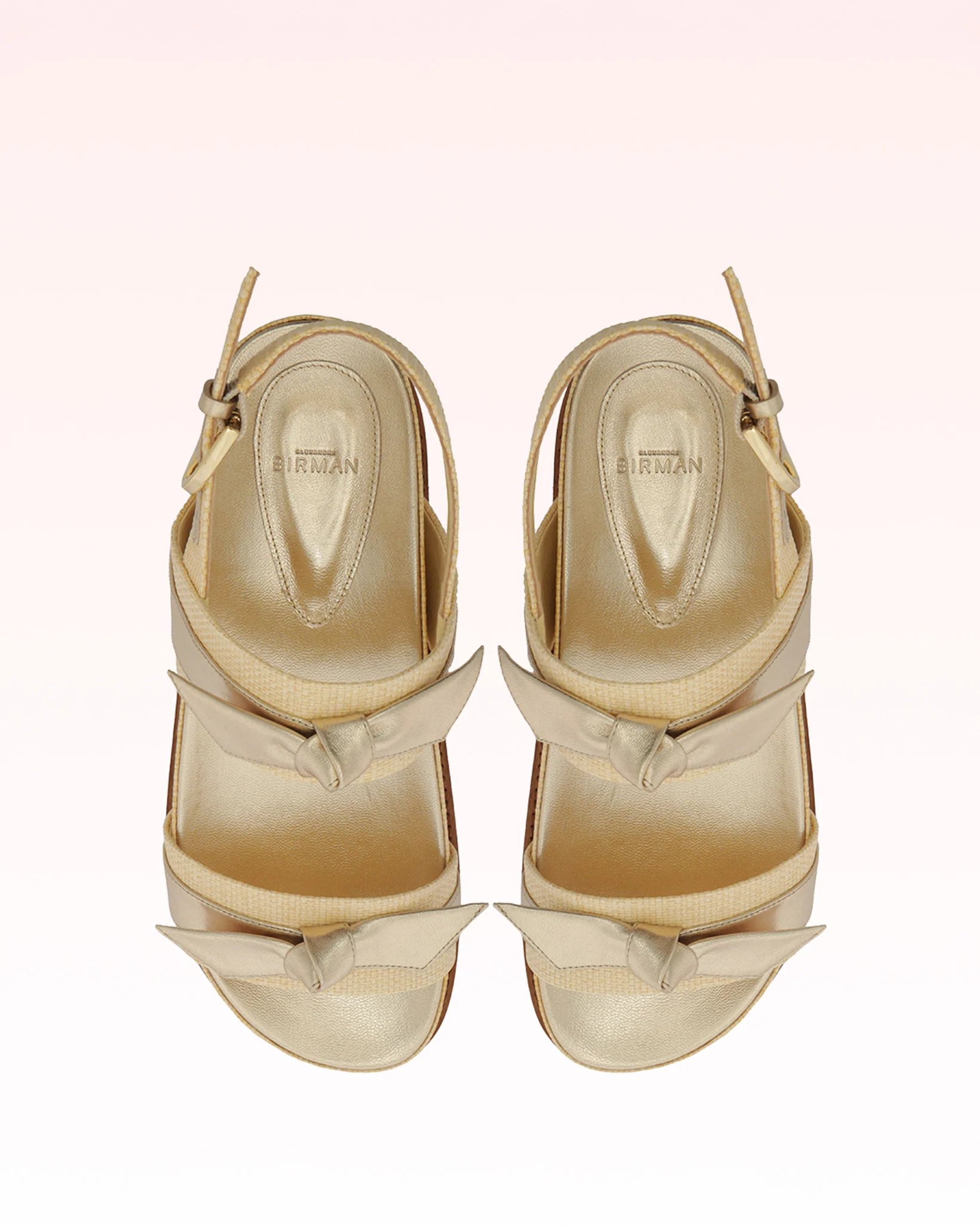 Clarita Raffia Sport Sandal Golden - Image 5