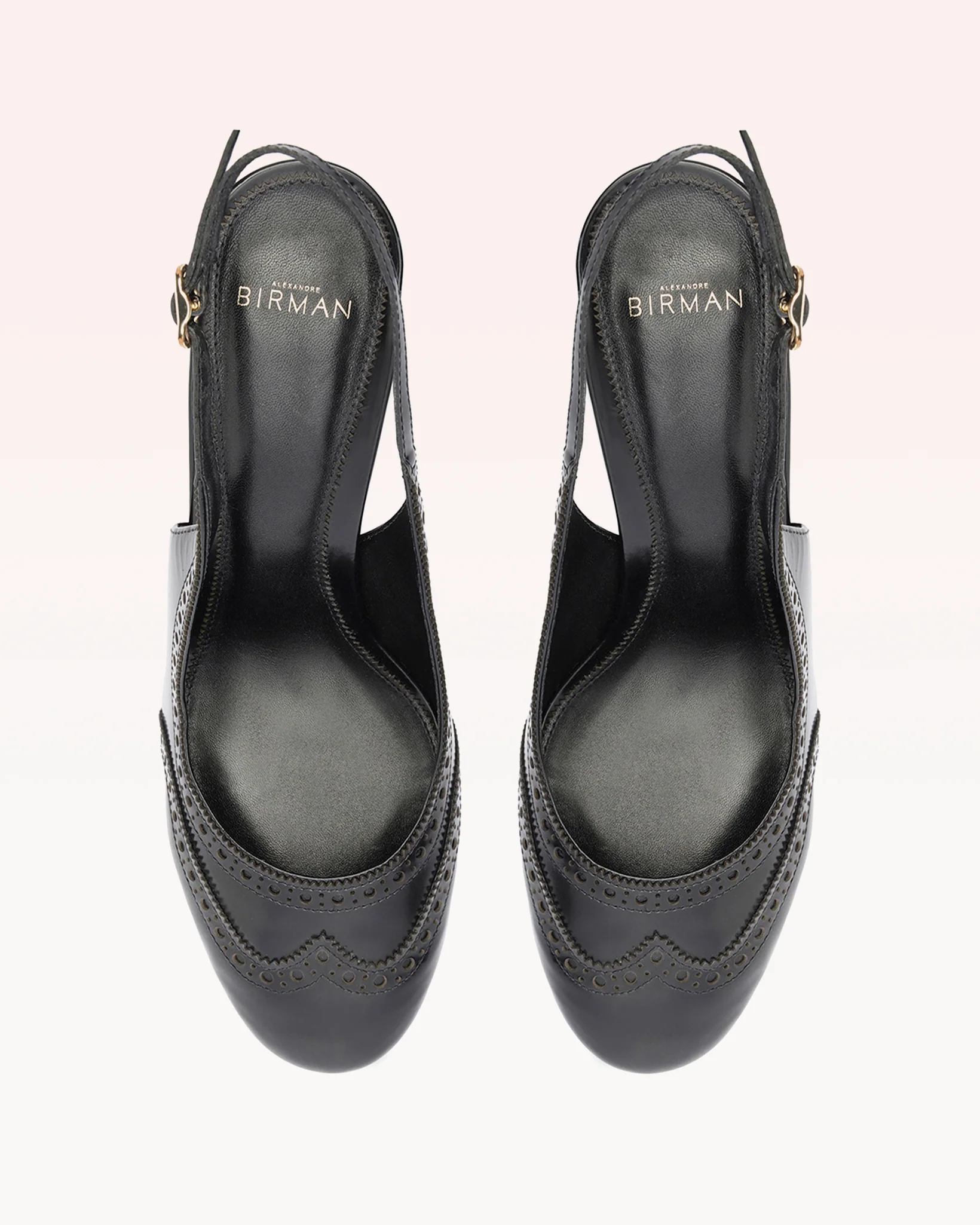Slingback Brogue 85 Black - Image 5